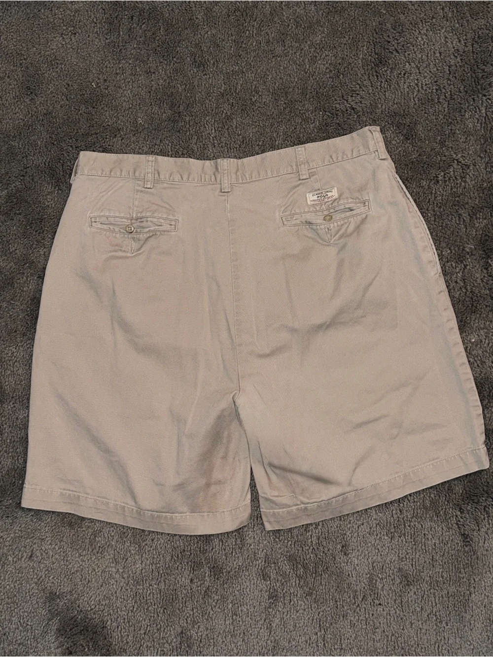 Polo by Ralph Lauren Light Khaki Flat Front Chino Shorts